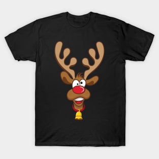 'RUDOLPH Red Nose Reindeer' Funny Christmas Reindeer T-Shirt